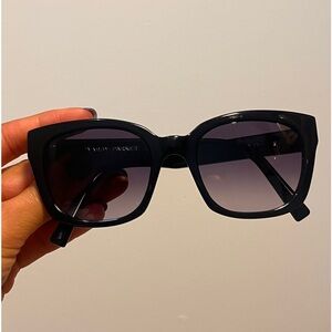 Warby Parker oversized Aubrey Narrow black sunglasses
